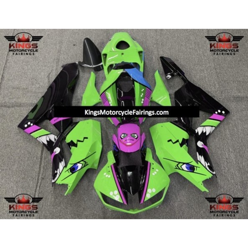 Honda CBR600RR (2024-2025) Green, Purple, Black Creature Fairings No Seat Cowl No Bolt Kit No Tank
