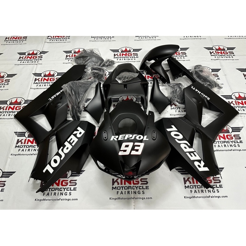 Honda CBR600RR (2024-2025) Matte Black, White Repsol Fairings No Seat Cowl No Bolt Kit No Tank