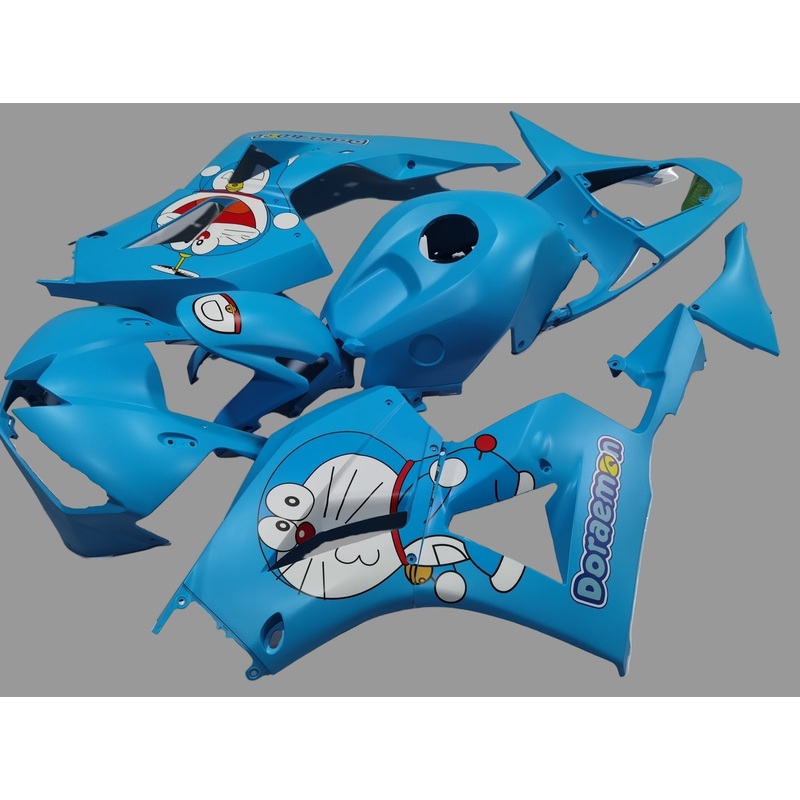 Honda CBR600RR (2024-2025) Matte Blue Doraemon Fairings No Seat Cowl No Bolt Kit No Tank
