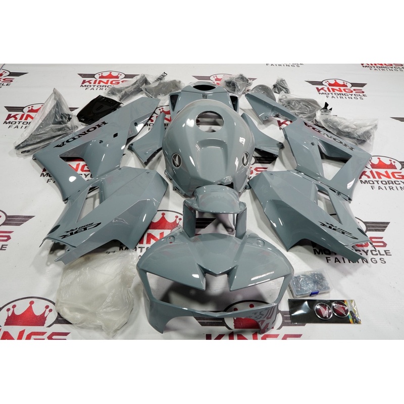 Honda CBR600RR (2024-2025) Nardo Gray, Black Fairings No Seat Cowl No Bolt Kit No Tank