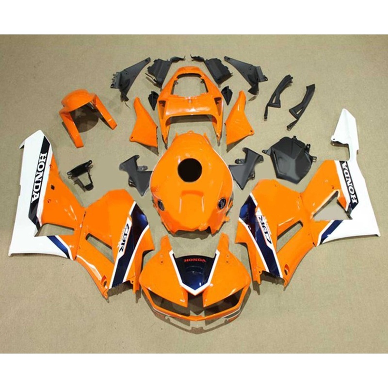 Honda CBR600RR (2024-2025) Orange, Dark Blue, White Fairings No Seat Cowl No Bolt Kit No Tank