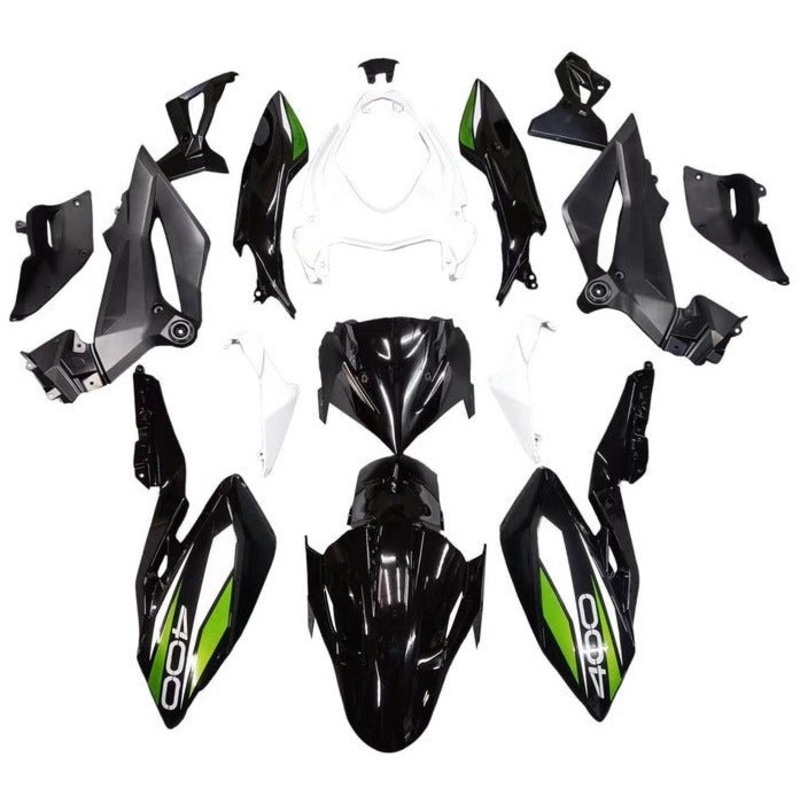 Kawasaki Z400 Fairings (2018-2024) Black, White, Green No Seat Cowl No Bolt Kit No Tank