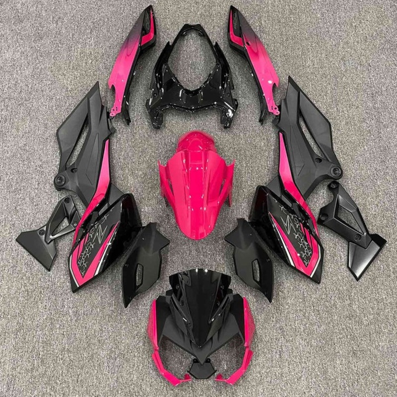 Kawasaki Z400 Fairings (2018-2024) Pink, Black No Seat Cowl No Bolt Kit No Tank