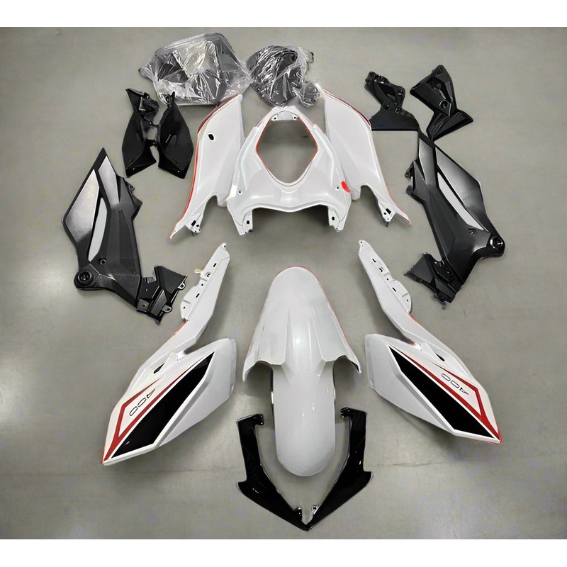 Kawasaki Z400 Fairings (2018-2024) White, Black, Red No Seat Cowl No Bolt Kit No Tank