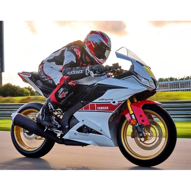 Yamaha R125 Fairings (2019-2024) White, Red, Yellow Free Clear Windscreen No Bolt Kit