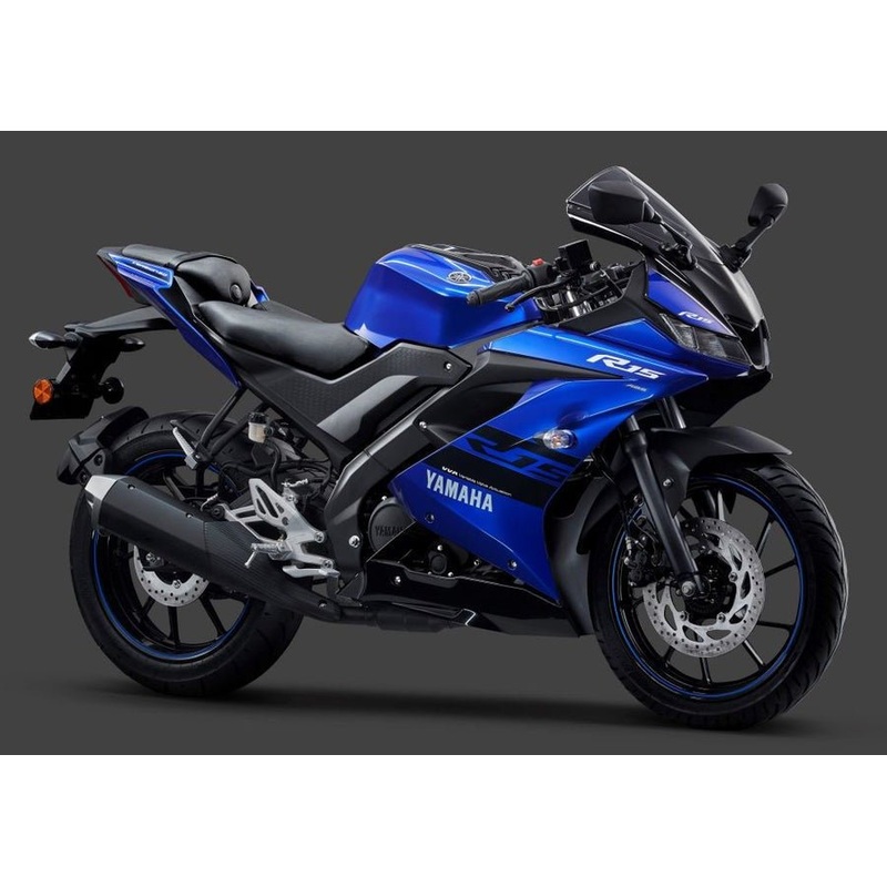 Yamaha R15 Fairings (2018-2024) Blue, Black, White Free Clear Windscreen No Bolt Kit
