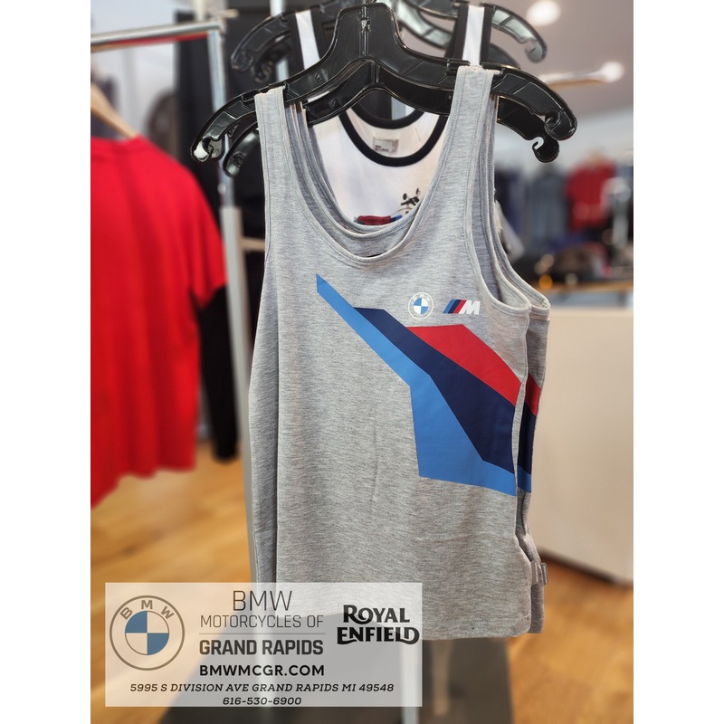 BMW MOTORRAD Women’s MOTORSPORT Tank Top, Heather Gray Small