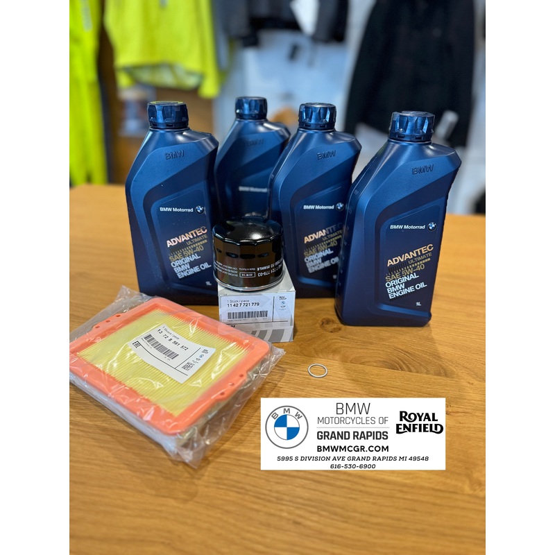 BMW OIL CHANGE KIT w/ AIR FILTER F750/F850GS F900XR F900R F800GS/F900GS Twin 2019-2024