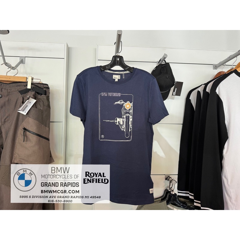 BMW R nineT T-Shirt in Blue Small