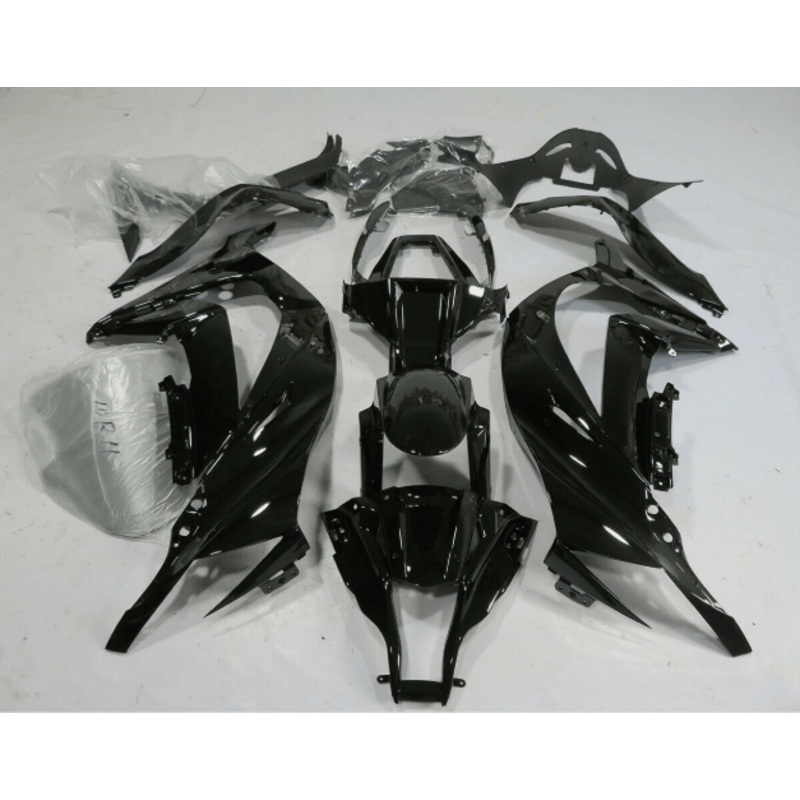 Fairing kit for a Kawasaki Ninja ZX10R (2011-2015) Gloss Black No Seat Cowl No Bolt Kit No Tank