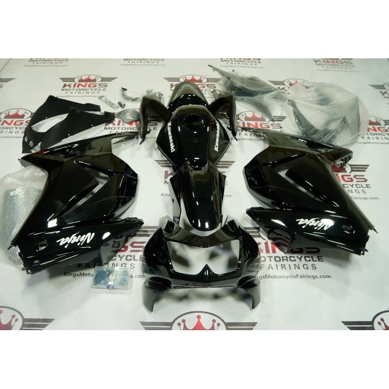 Fairings for Kawasaki Ninja 250R (2008-2013) Metallic Gloss Black No Seat Cowl No Bolt Kit No Tank