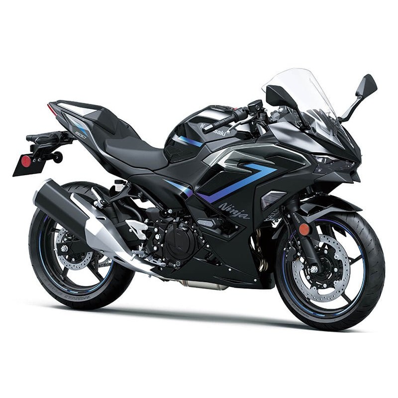 Fairings for Kawasaki Ninja 650 (2020-2025) Black, Blue Clear Windscreen: Free No Bolt Kit No Tank