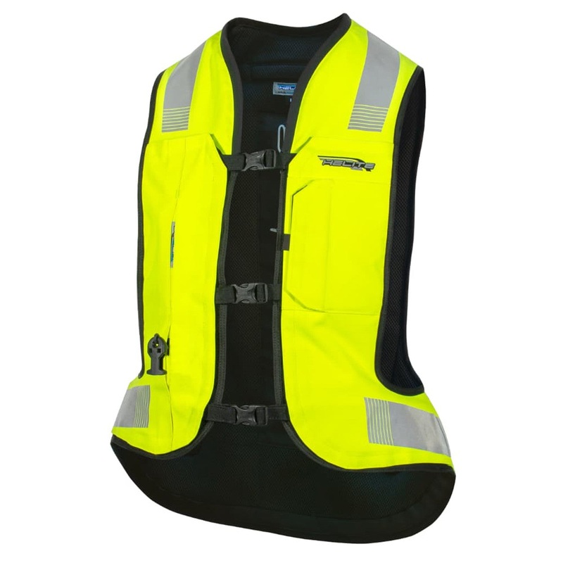 Helite Motorcycle Turtle 2 Airbag Vest Hi-Viz Yellow (Mechanical Trigger) Adult Small