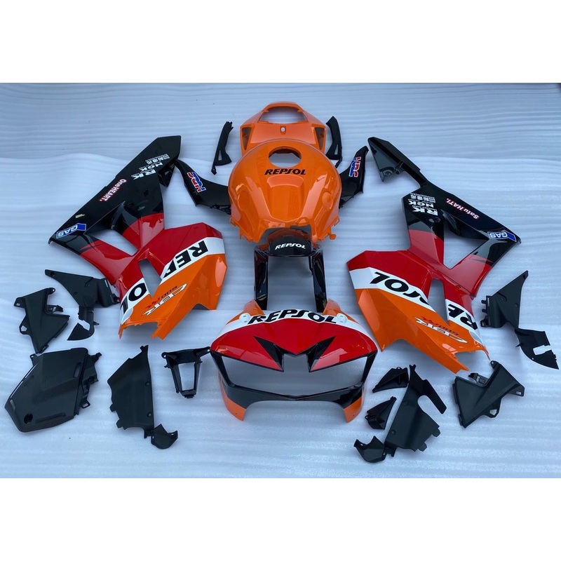 Honda CBR600RR (2024-2025) Red, Orange, White, Black Repsol Fairings No Seat Cowl No Bolt Kit No Tank