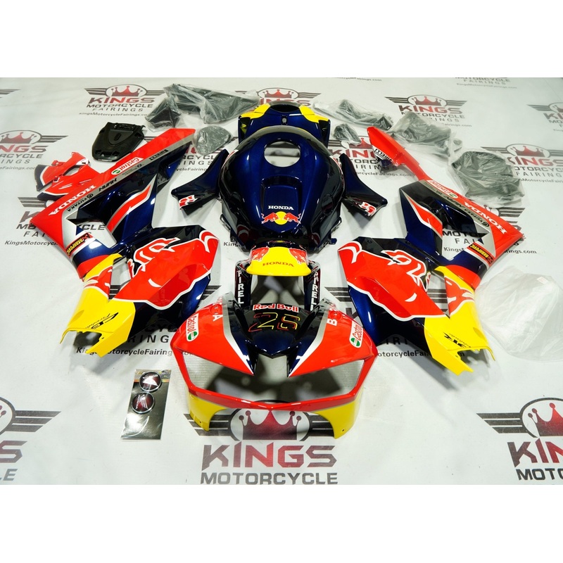Honda CBR600RR (2024-2025) Red, Yellow, Blue RedBull Fairings No Seat Cowl No Bolt Kit No Tank