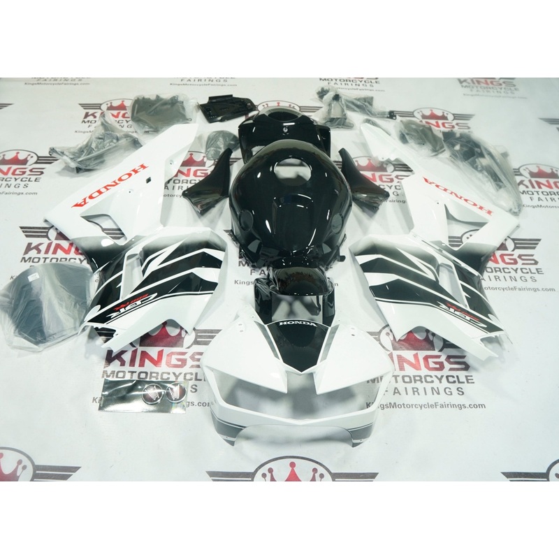 Honda CBR600RR (2024-2025) White, Black Wings, Red Fairings No Seat Cowl No Bolt Kit No Tank