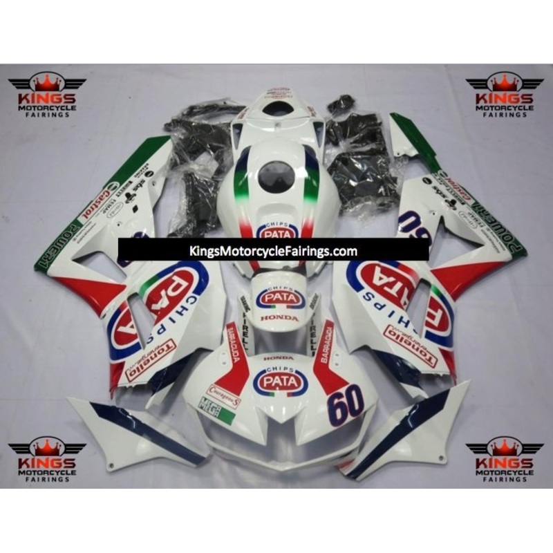 Honda CBR600RR (2024-2025) White Pata Fairings No Seat Cowl No Bolt Kit No Tank
