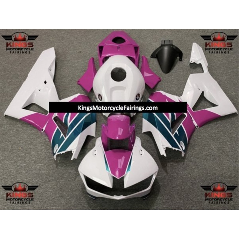 Honda CBR600RR (2024-2025) White, Pink, Teal Fairings No Seat Cowl No Bolt Kit No Tank