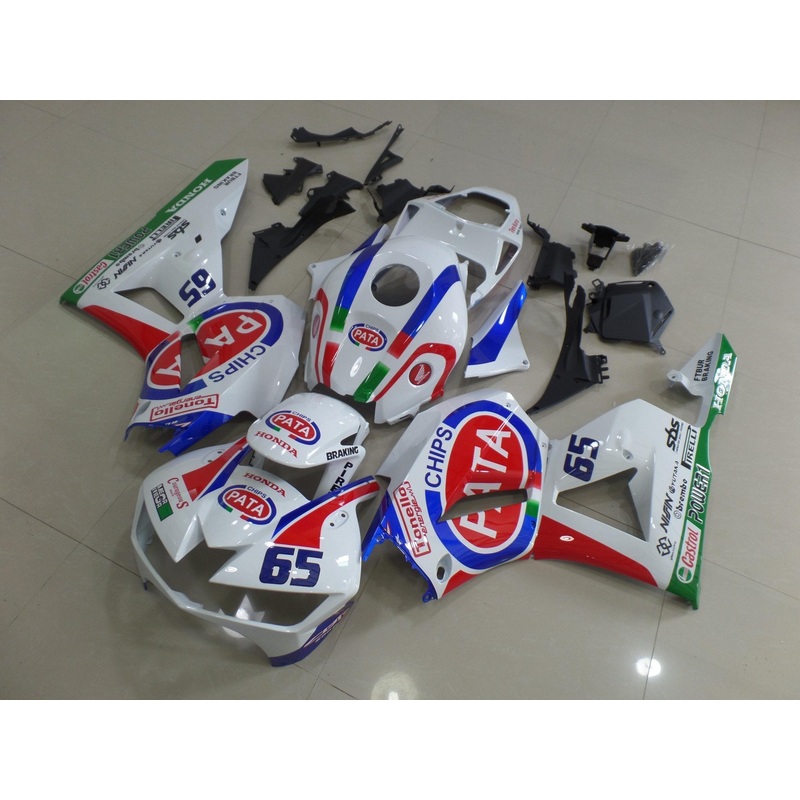Honda CBR600RR (2024-2025) White, Red, Blue, Green PATA 65 Fairings No Seat Cowl No Bolt Kit No Tank