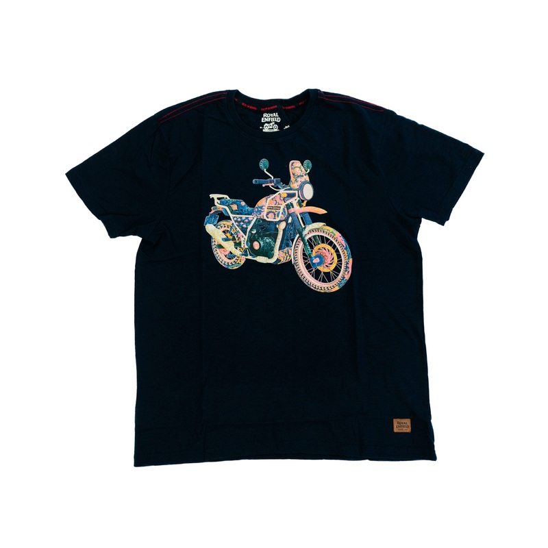 Royal Enfield COLORFUL HIMALAYAN TEE NAVY 3XL