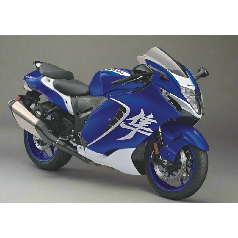 Suzuki GSX1300R Hayabusa (2021-2026) Blue Pearl, White Fairings No Seat Cowl No Bolt Kit No Tank