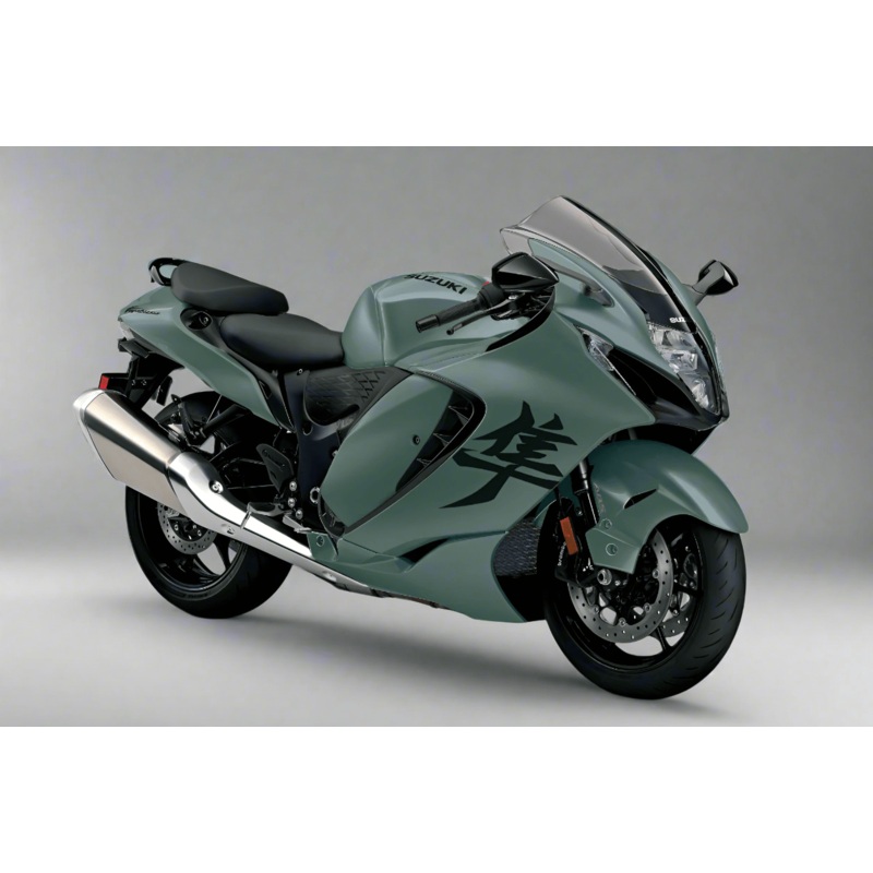 Suzuki GSX1300R Hayabusa (2021-2026) Matte Green, Matte Black Fairings No Seat Cowl No Bolt Kit No Tank