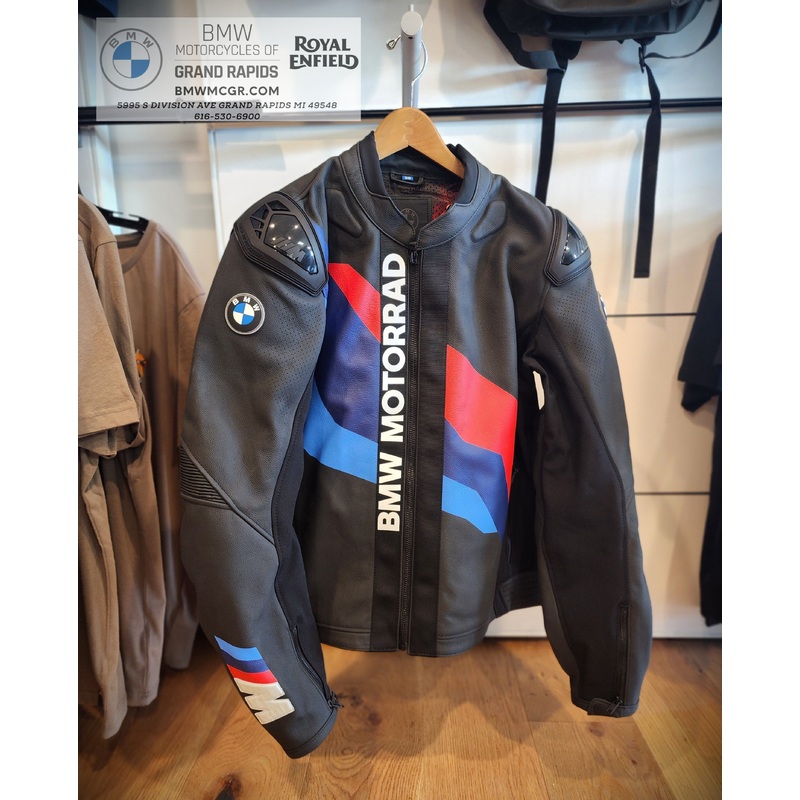 BMW LEATHER DOWNFORCE JACKET MEN’S, Black EUR 50