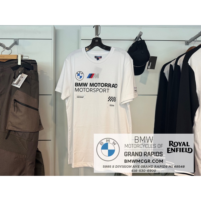 BMW M Motorsport T-Shirt in White Small