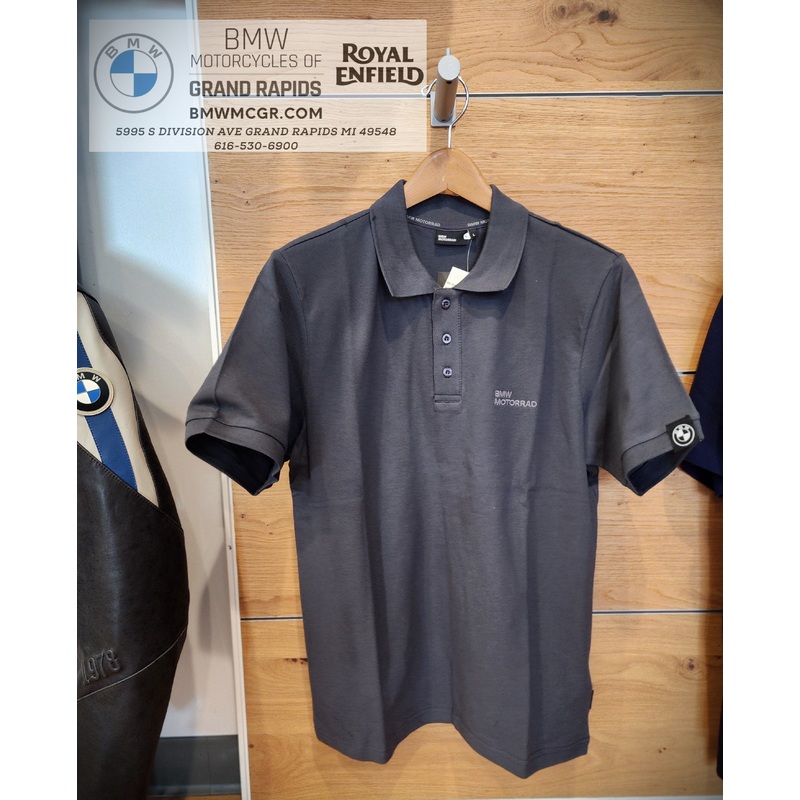 BMW Motorrad Polo Shirt in Dark Grey Medium