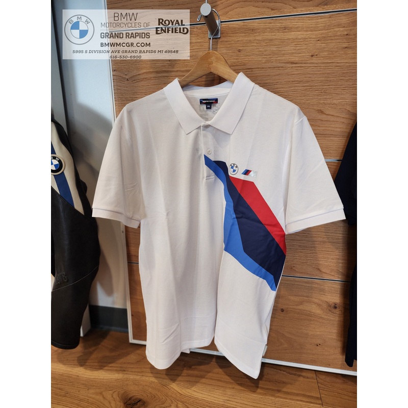 BMW Motorsport Polo in White Medium