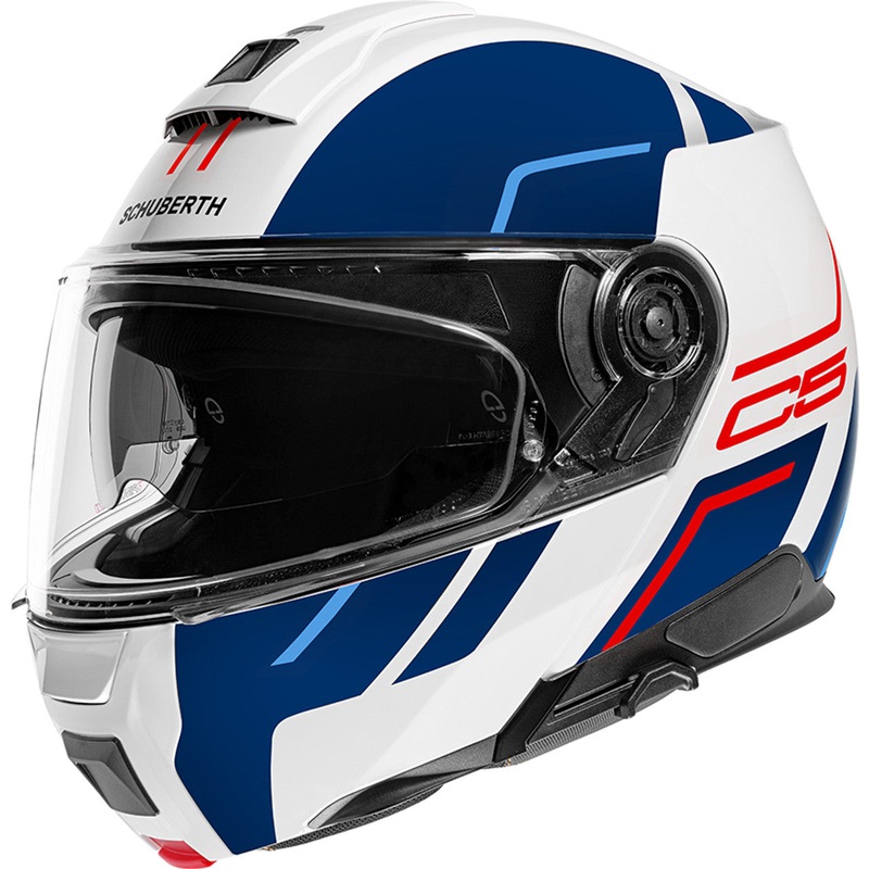 Schuberth C5 Modular Motorcycle Helmet – Master Designs 53 (XS) Master Blue
