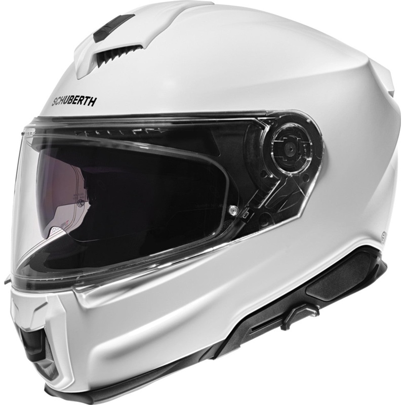 Schuberth S3 Full Face Motorcycle Helmet – Solid Colors 53 (XS) Gloss White