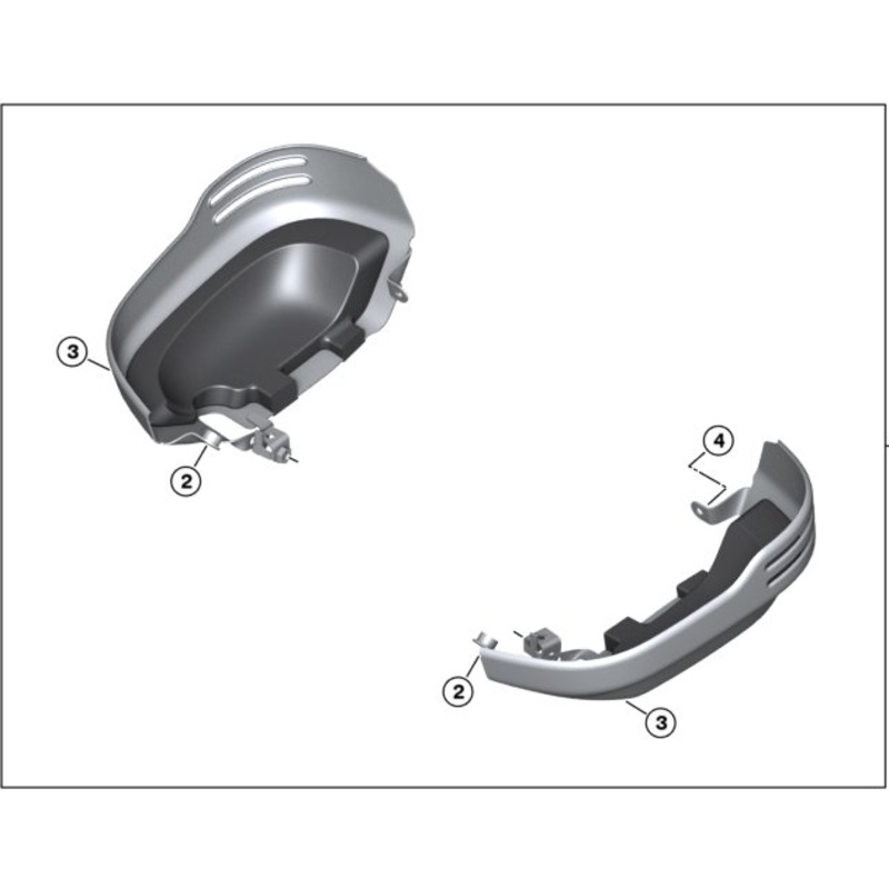 BMW Cylinder Head Cover Guard Kit R12 / R12 nineT / R12 G/S