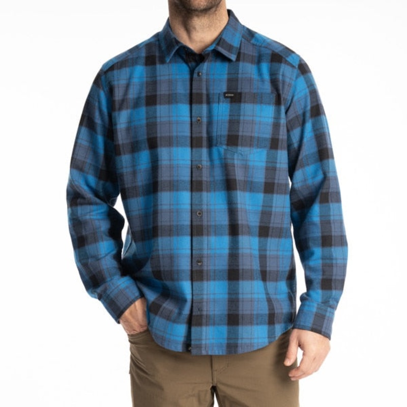 Cottonwood Midweight Flannel Shirt SM Fiery Red – Black