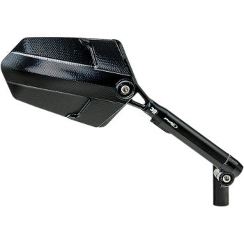 Puig Mirror – Explorer – Side View – Diamond – Black Right