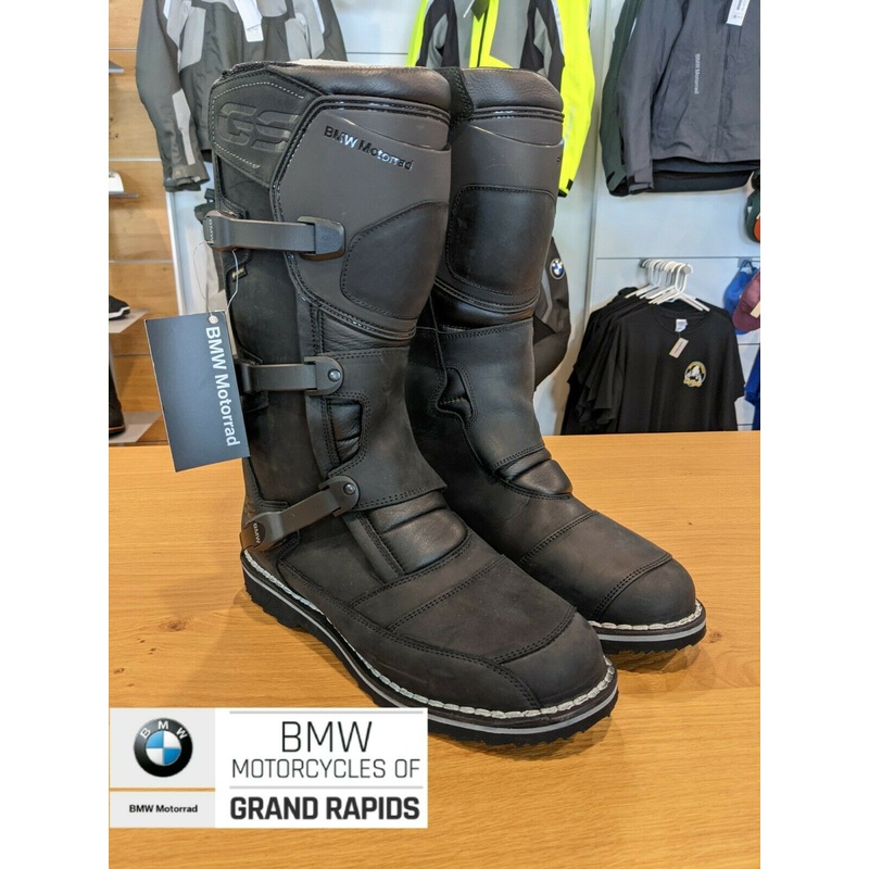 BMW Venture Grip Waterproof Motorcycle Leather Goretex Vibram Soles 40 EUR / 7.5 US Black
