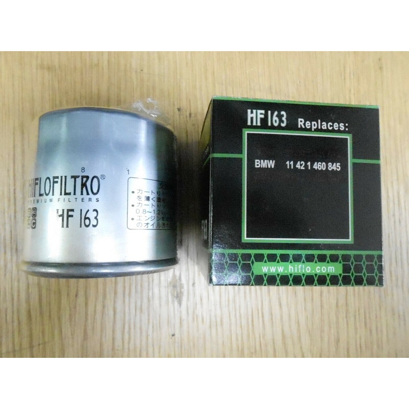 HiFlo HF163 Oil Filter- Fits BMW K and R Series Replaces BMW 11421460845 (HF163)