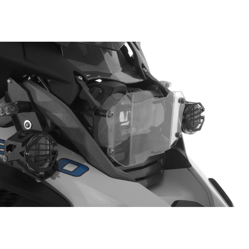 TOURATECH QUICK RELEASE CLEAR HEADLIGHT GUARD, BMW R1250GS / ADV, R1200GS / ADV 2013-ON (WATER COOLED)