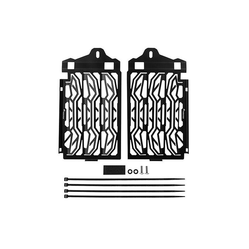 TOURATECH STAINLESS STEEL RADIATOR GUARDS, BMW R1250GS/GSA 2019-2024  – BLACK