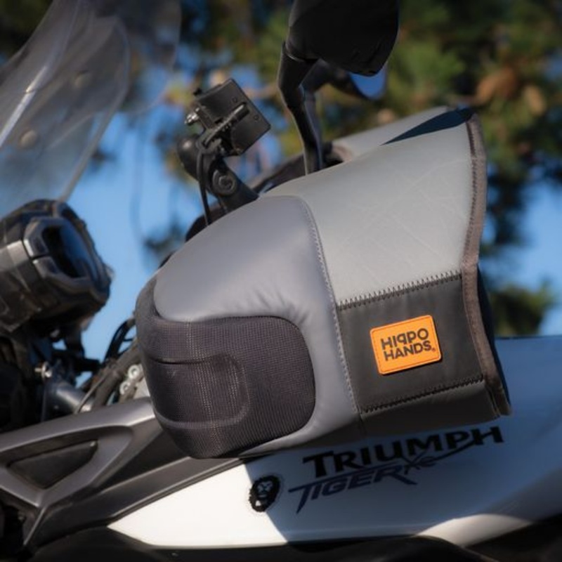 HIPPO HANDS ROGUE ADV/TOURING ROGUE MID-SIZED VERSATILE MOTORCYCLE HAND COVERS Black