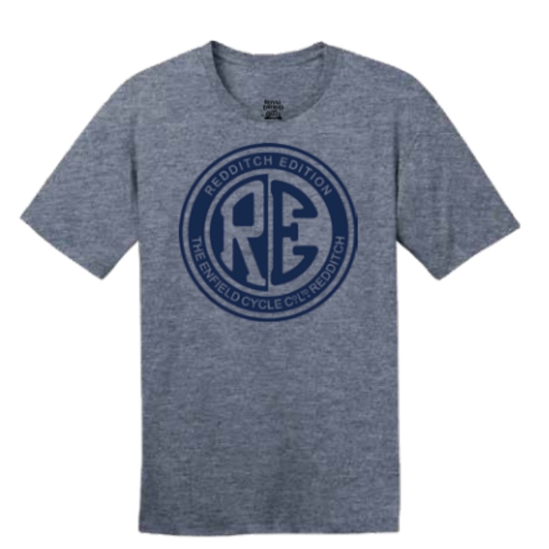 Royal Enfield Grand Rapids Dealer Tee Small Blue