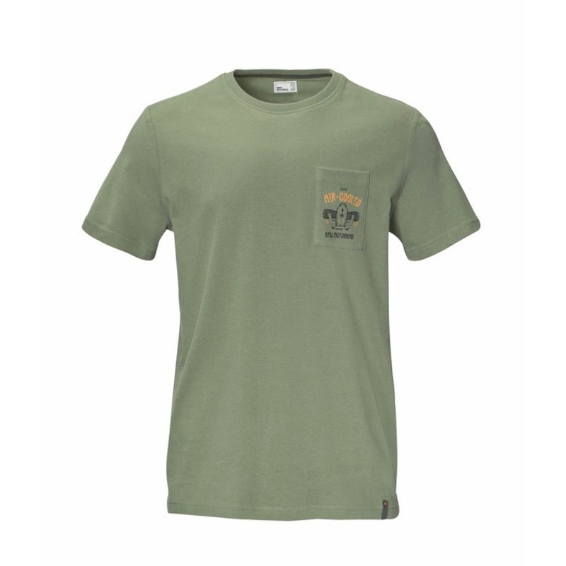 BMW Motorcycle T-SHIRT Green AIRCOOLED Medium