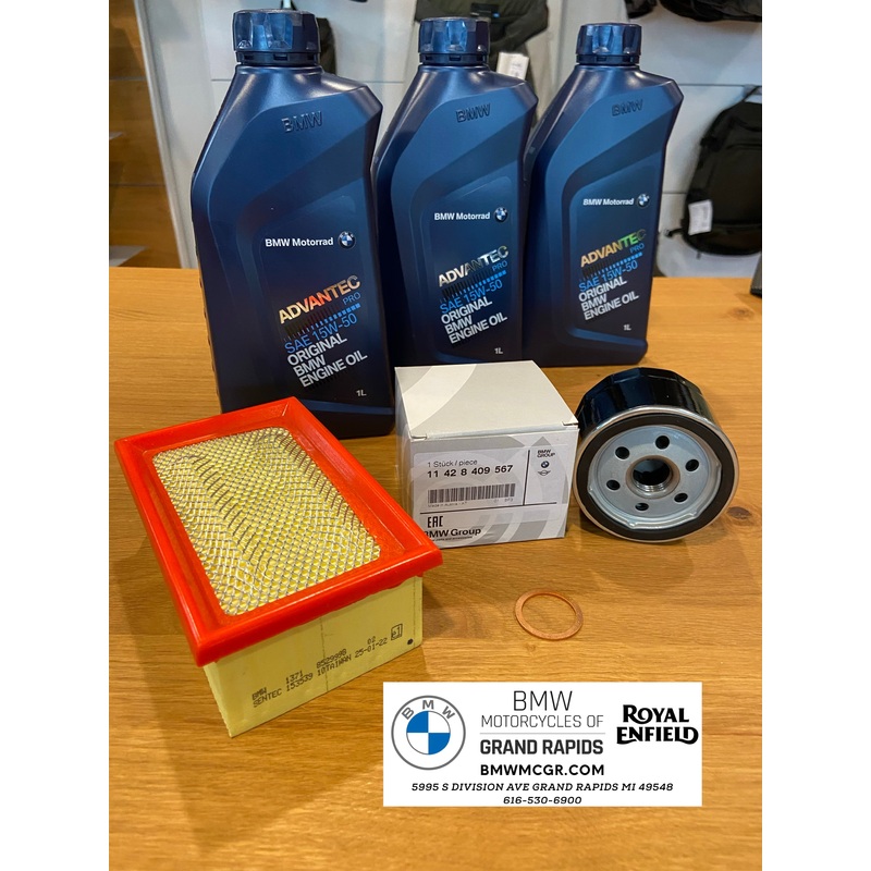 BMW OIL CHANGE KIT WITH AIR FILTER F650/F700/F800GS Twin 2007-2018