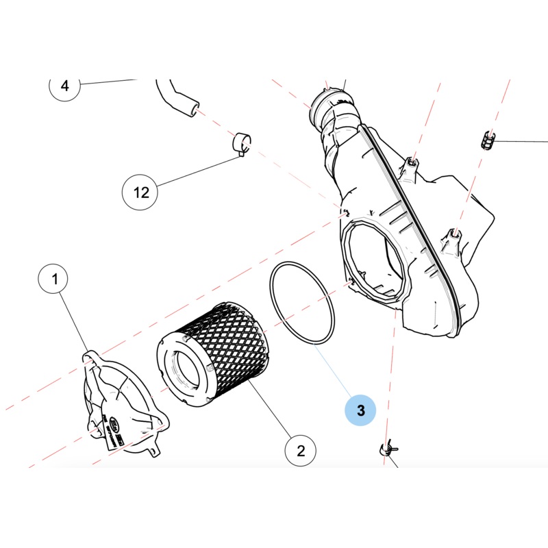Royal Enfield Air Filter O-Ring for 350