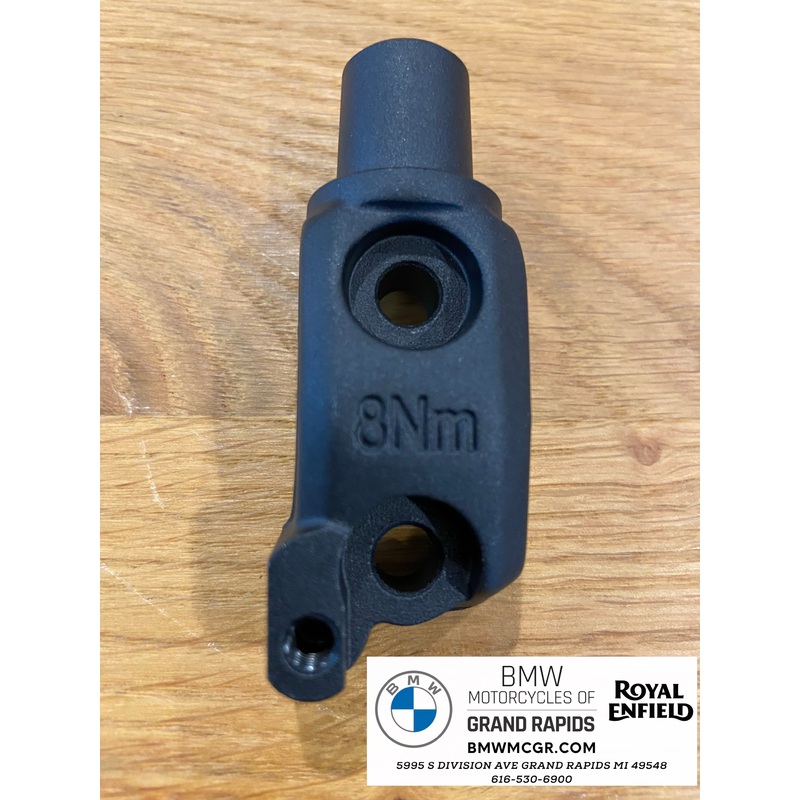 BMW HANDLEBAR MIRROR ADAPTER M10x1.5 for R1200/1250RT K1600GT/GTL/GA and Bagger CLUTCH SIDE WITH SWITCH HOLE