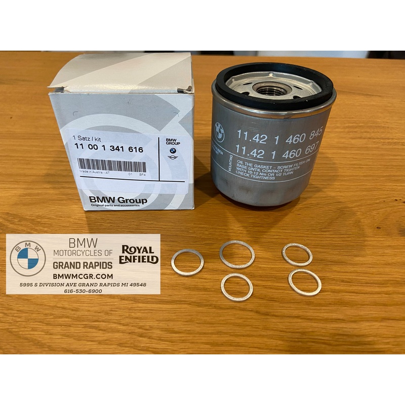 BMW OIL FILTER KIT 11001341616 R1100/1150/GS/R/RT/RS 1993-2006