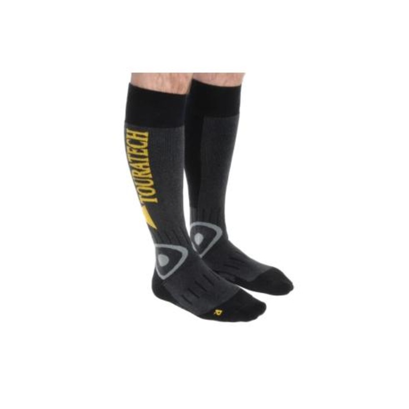 TOURATECH MOTORCYCLE RIDING SOCKS, BLACK Small