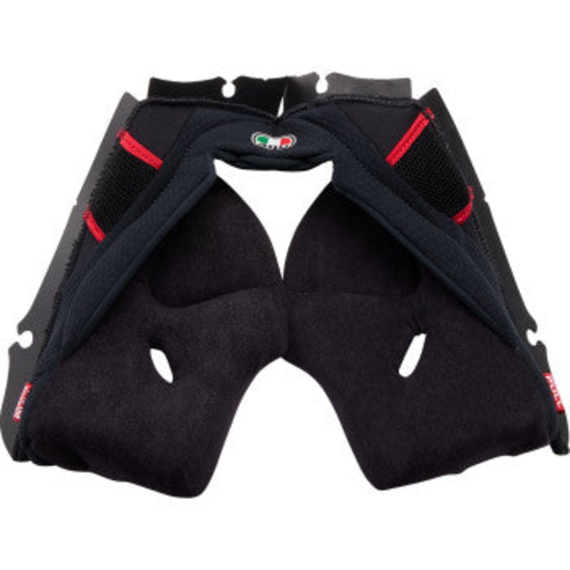AGV Pista GP RR Cheek Pads Black/Red SM