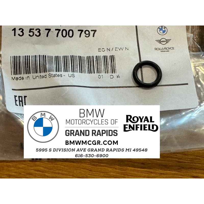 Male Fuel Quick Connector O-Ring 13537700797