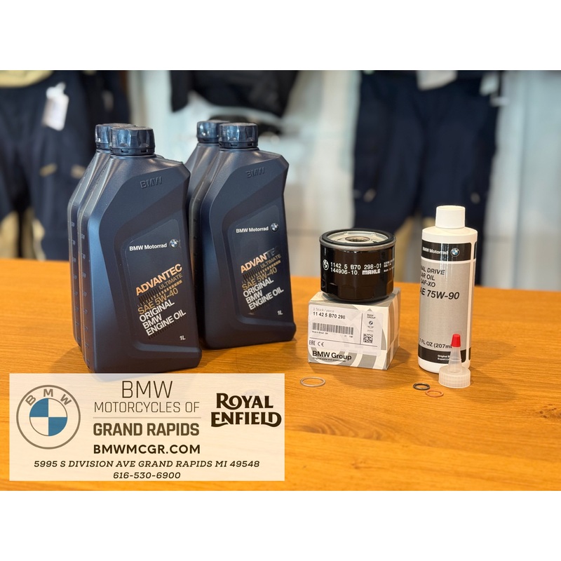 Oil & Final Drive Change (First Service) Kit for BMW R1200/1250 2013-2025